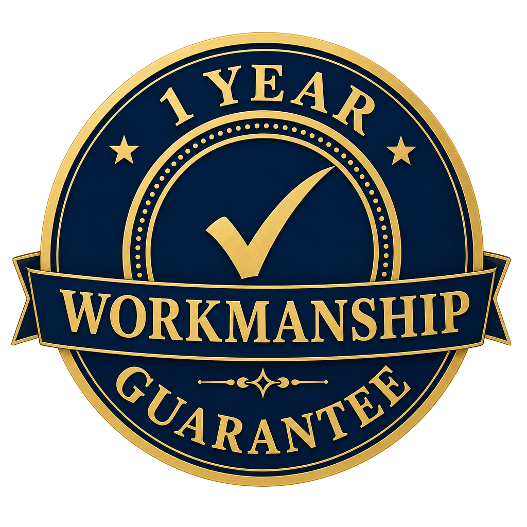 1 year workmanship guarantee badge